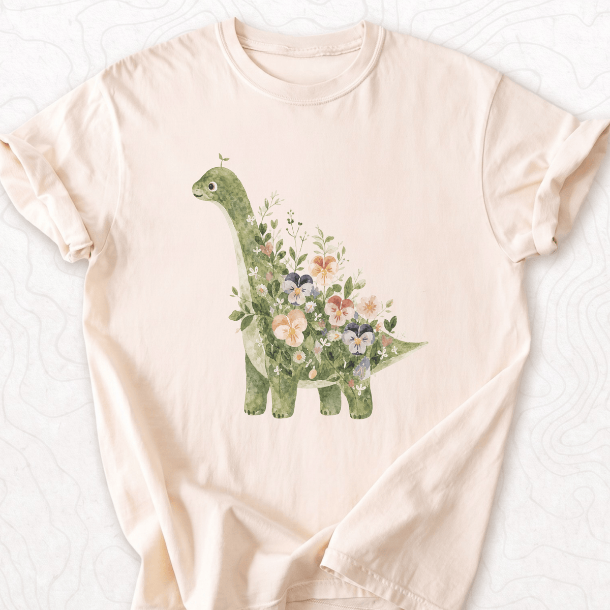 Floral Dinosaur T-shirt