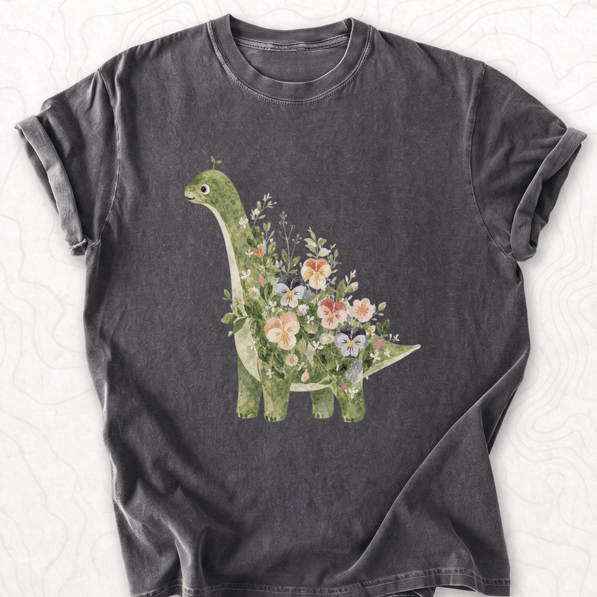 Floral Dinosaur T-shirt