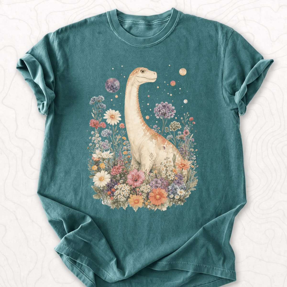 Floral Dinosaur T-shirt