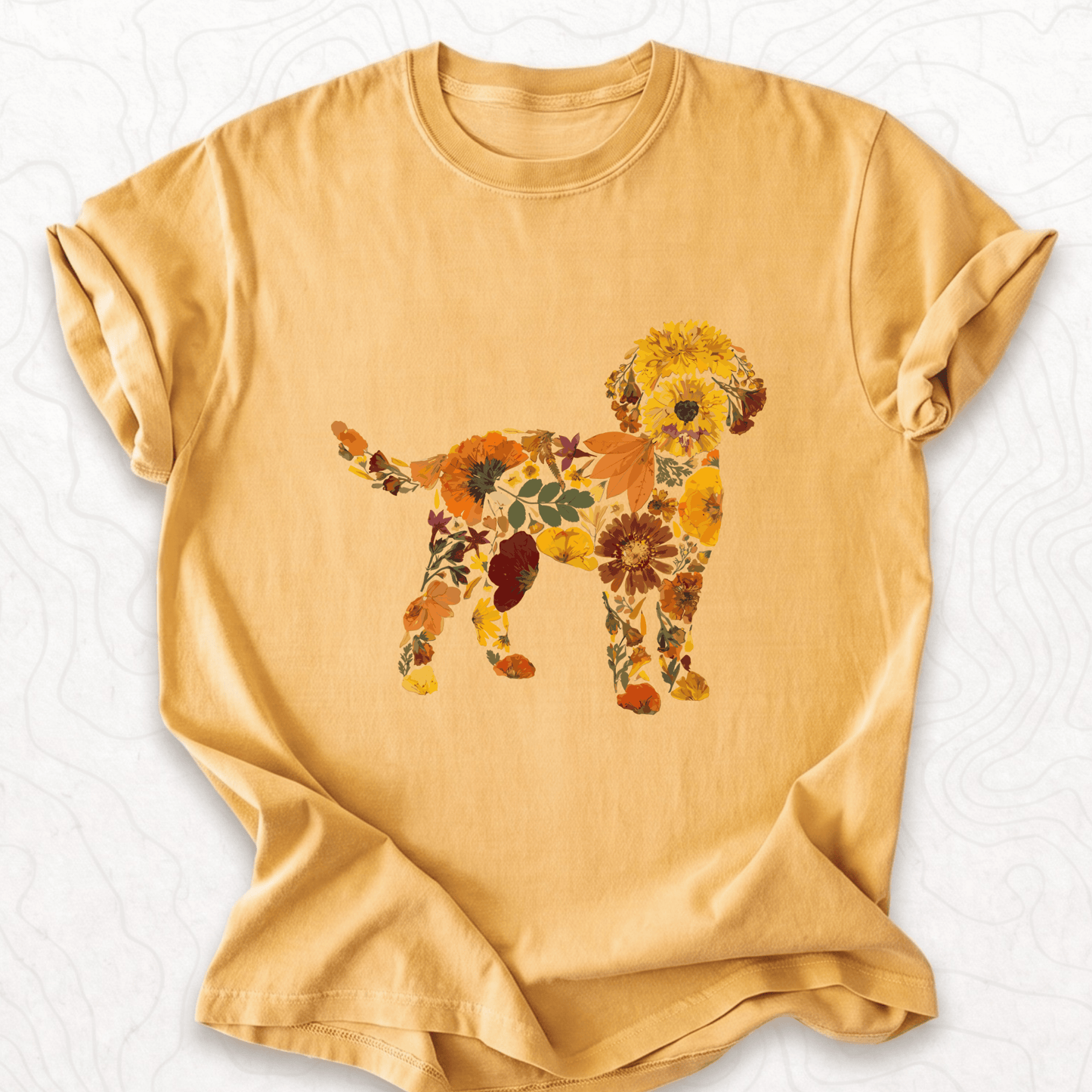Floral Dog T-shirt