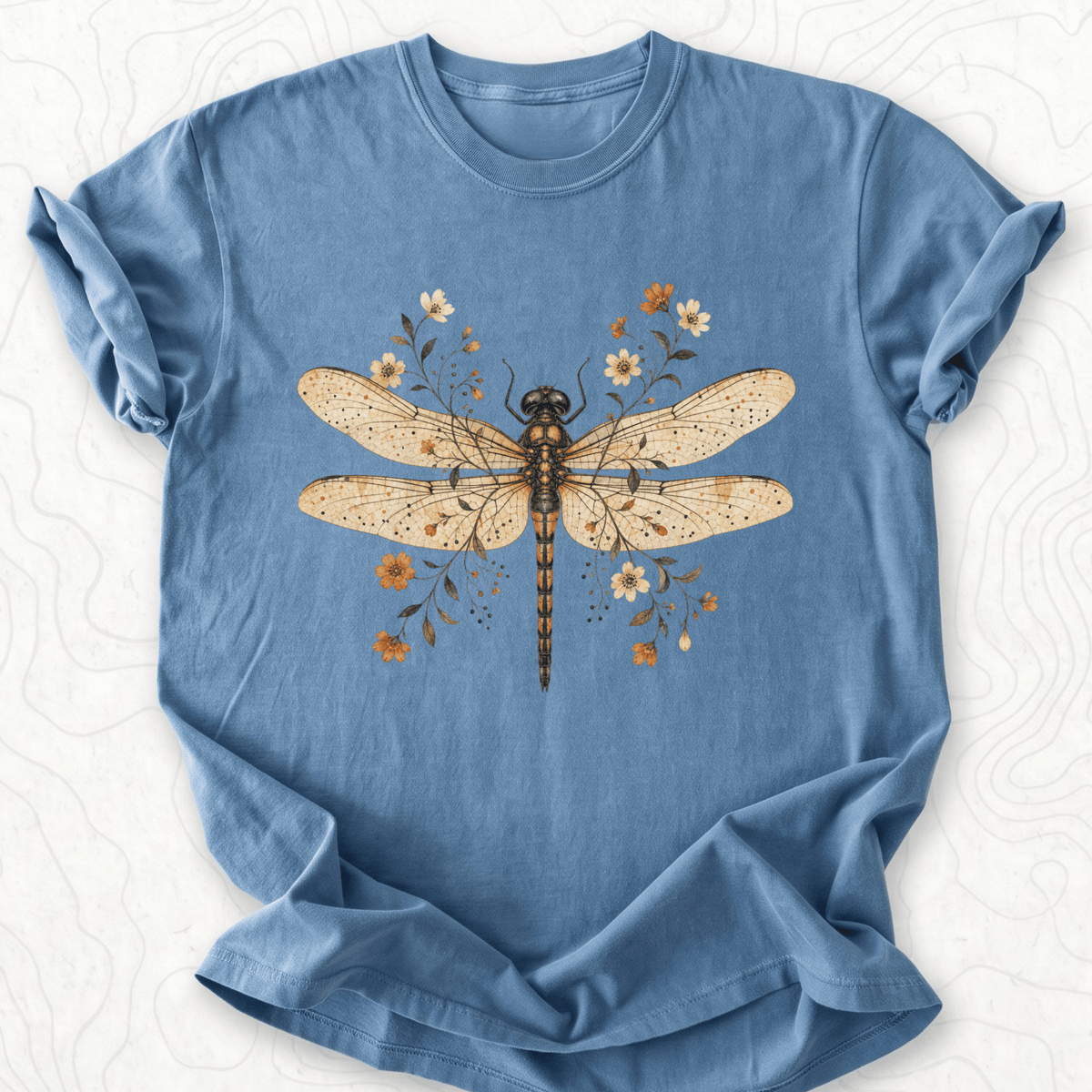 Floral Dragonfly T-shirt