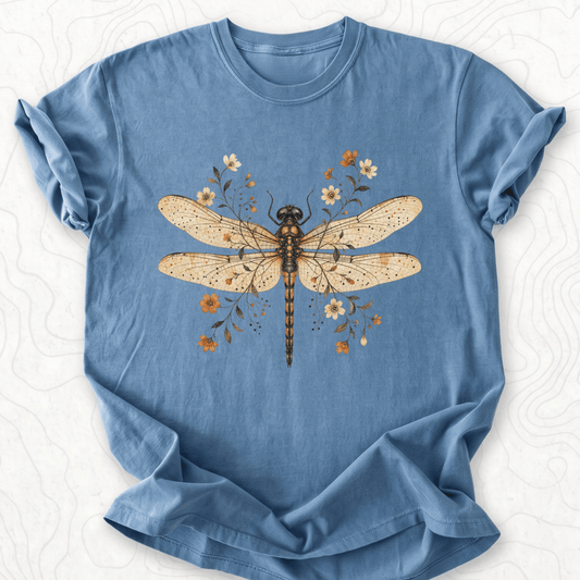 Floral Dragonfly T-shirt