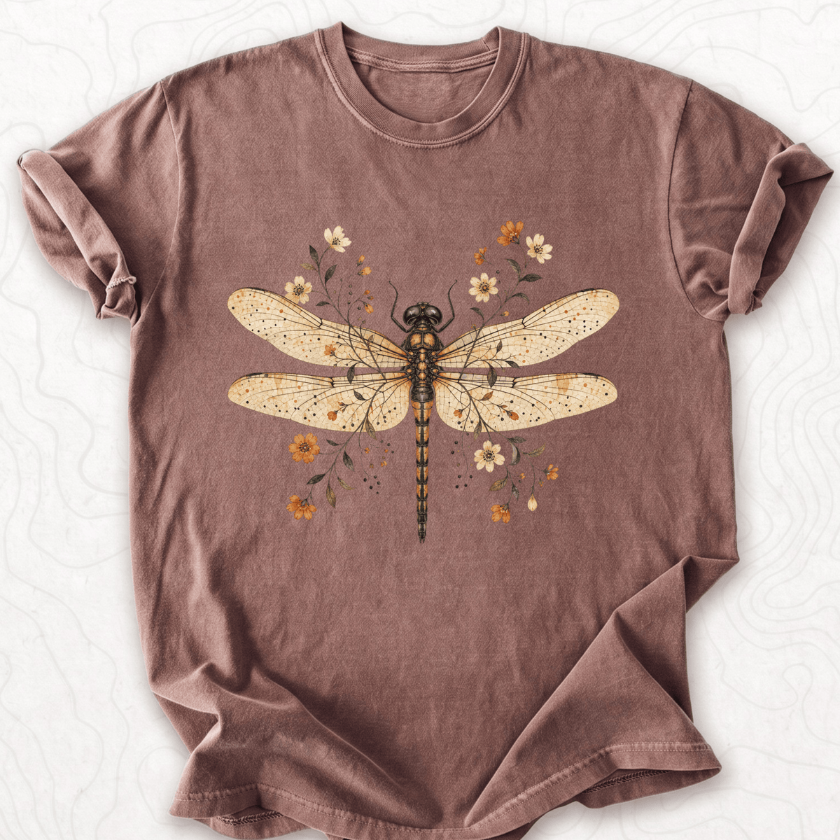 Floral Dragonfly T-shirt