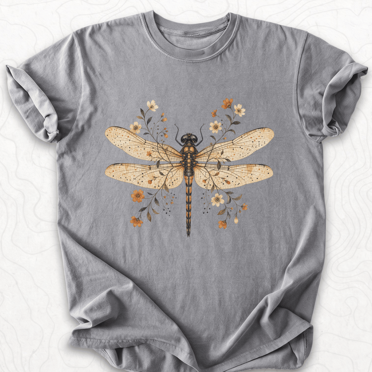 Floral Dragonfly T-shirt
