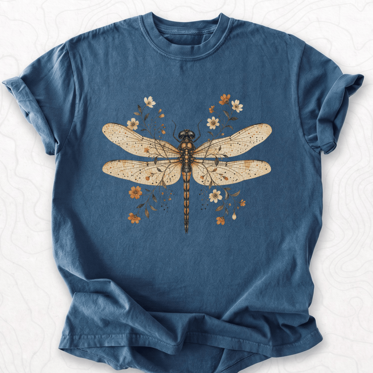 Floral Dragonfly T-shirt