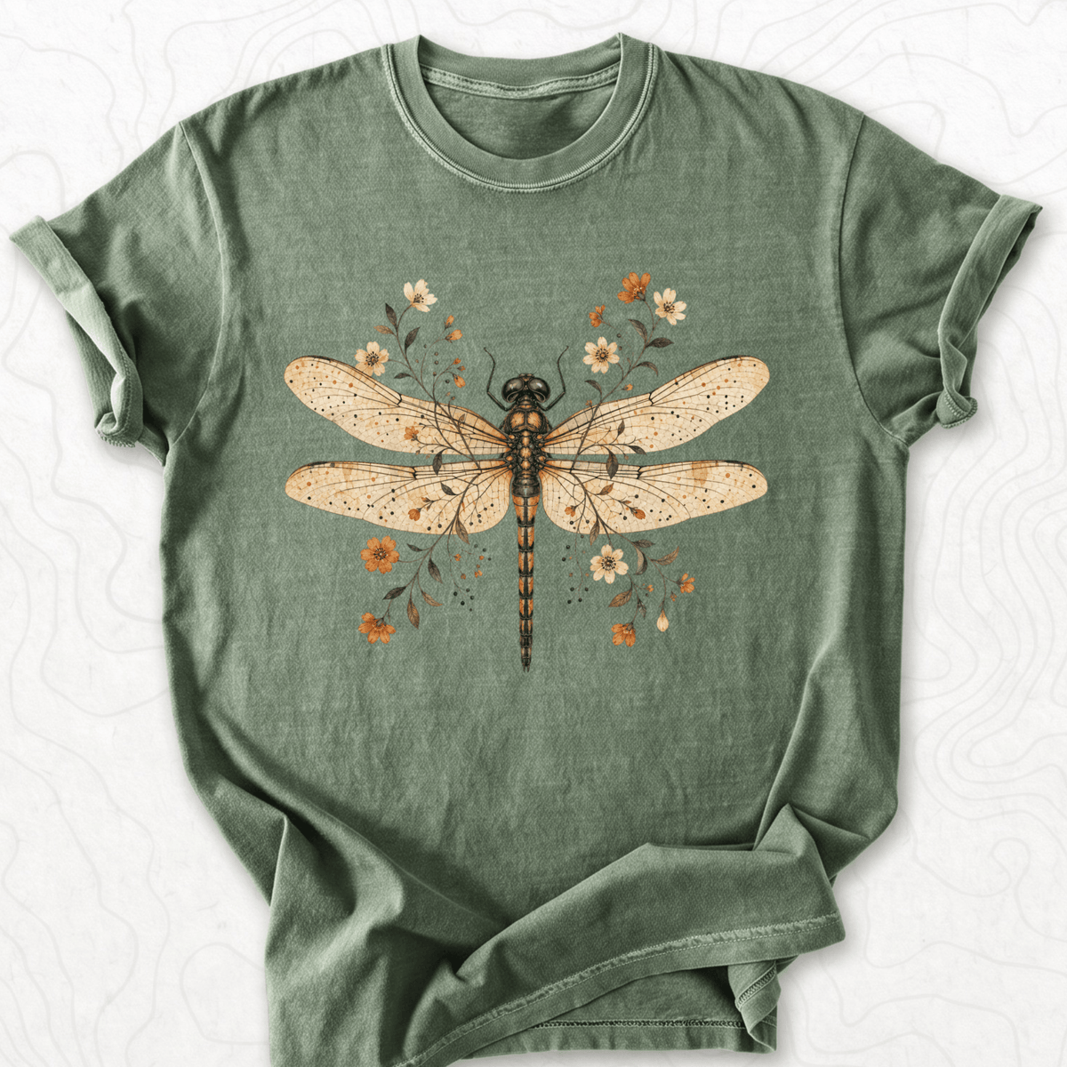 Floral Dragonfly T-shirt