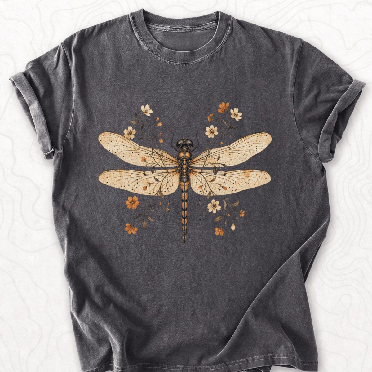 Floral Dragonfly T-shirt