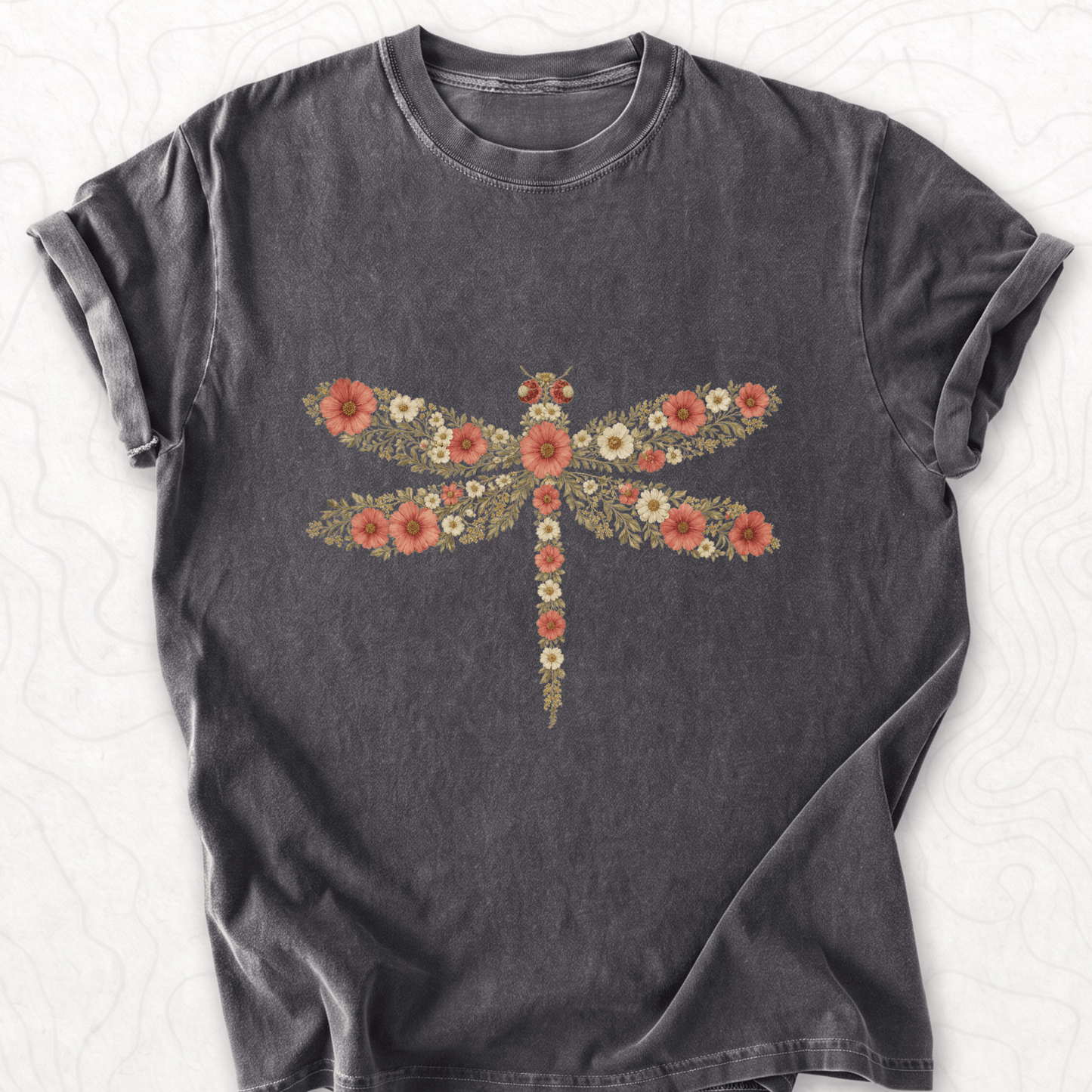 Floral Dragonfly T-shirt