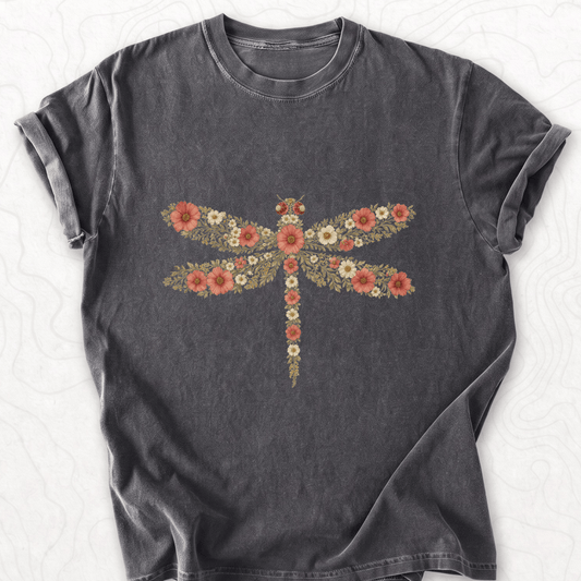 Floral Dragonfly T-shirt