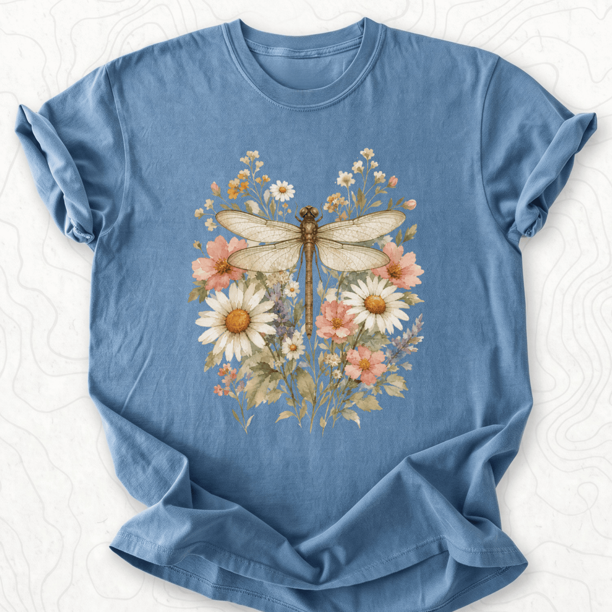 Floral Dragonfly T-shirt