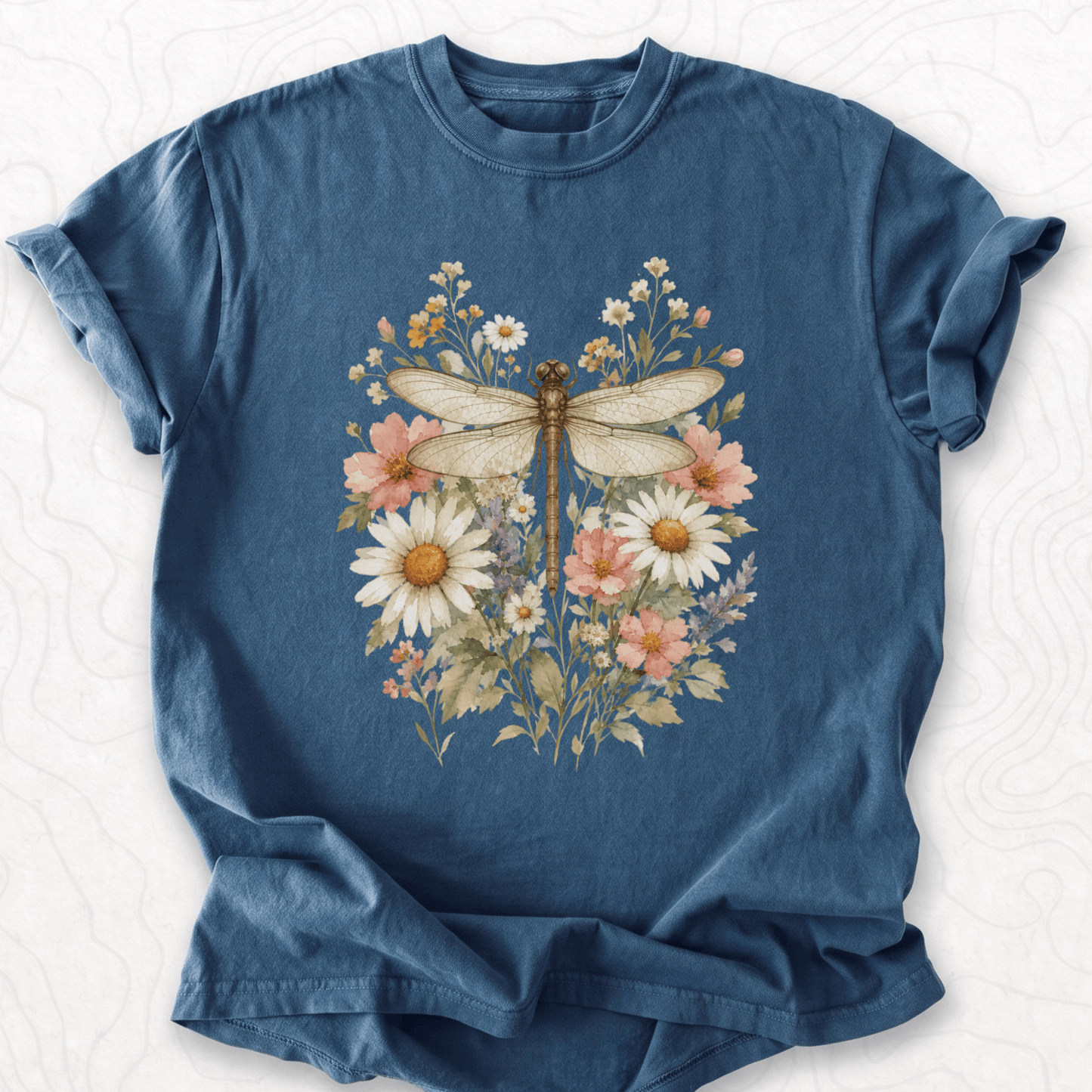 Floral Dragonfly T-shirt