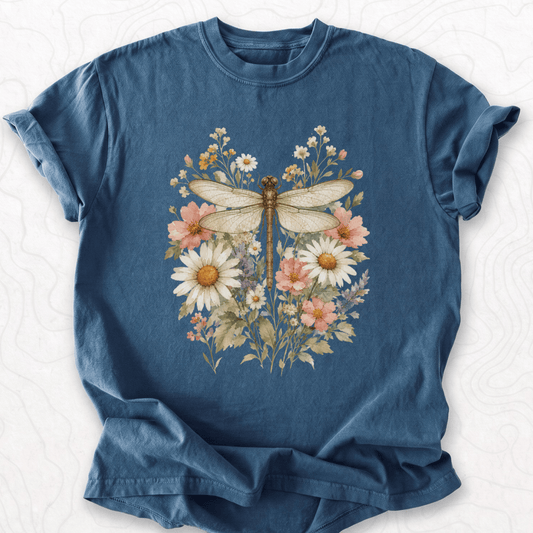 Floral Dragonfly T-shirt