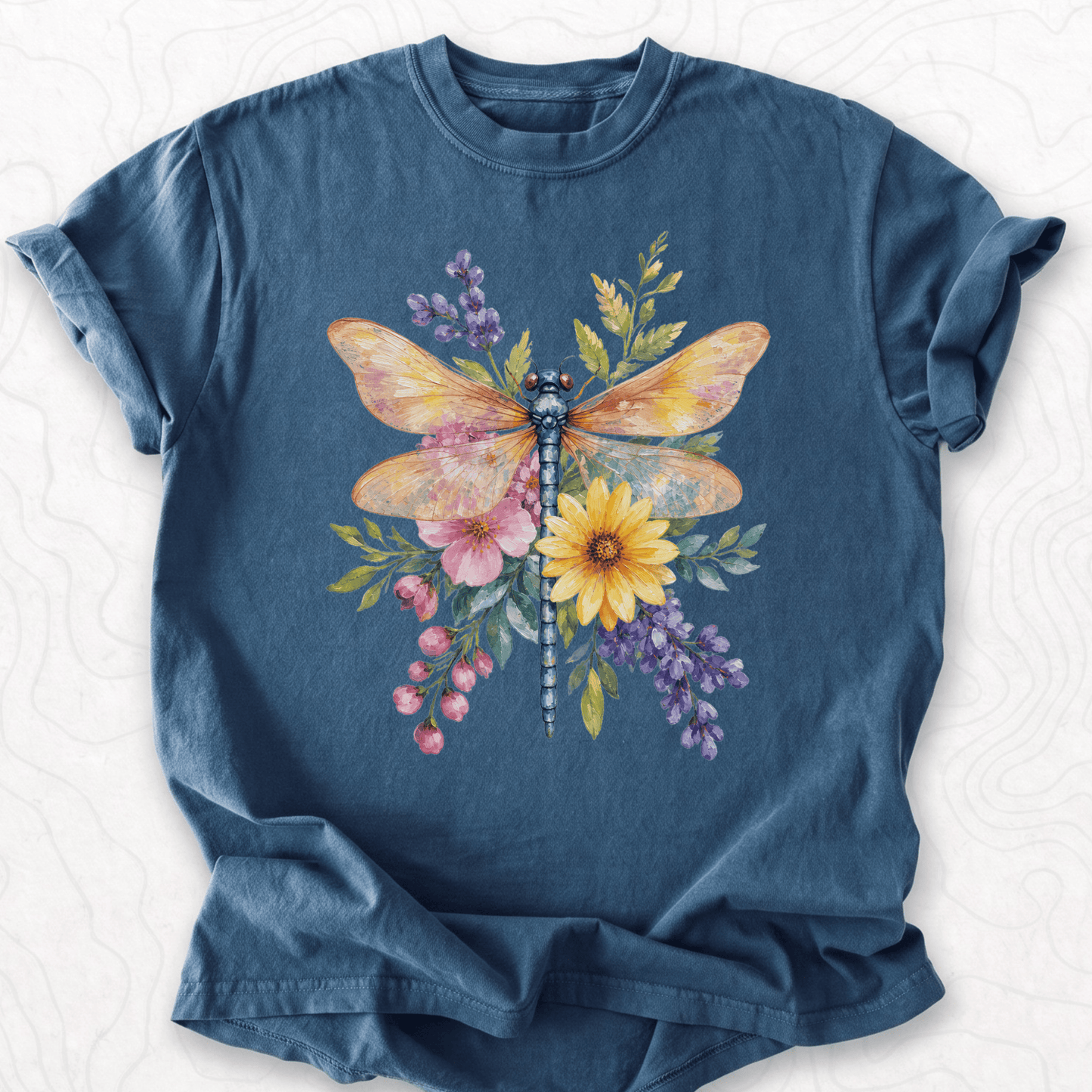 Floral Dragonfly T-shirt