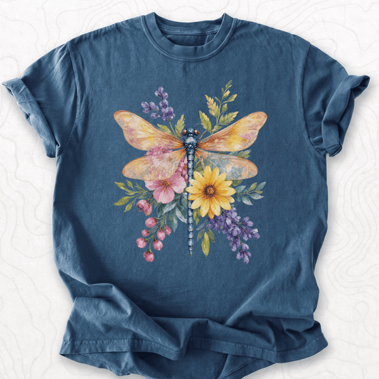 Floral Dragonfly T-shirt