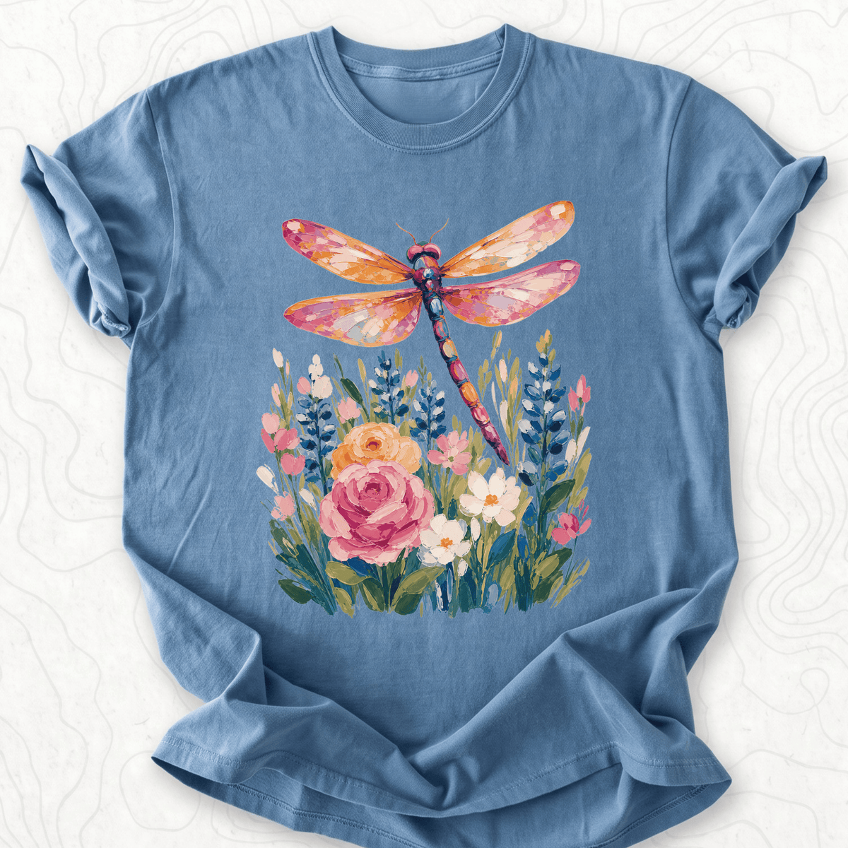 Floral Dragonfly T-shirt
