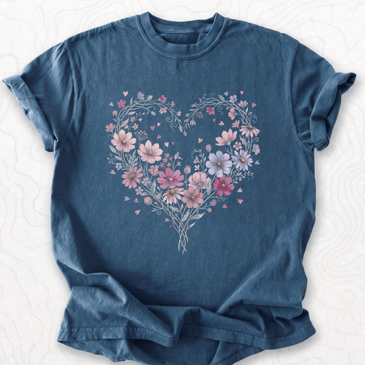 Floral Heart T-shirt