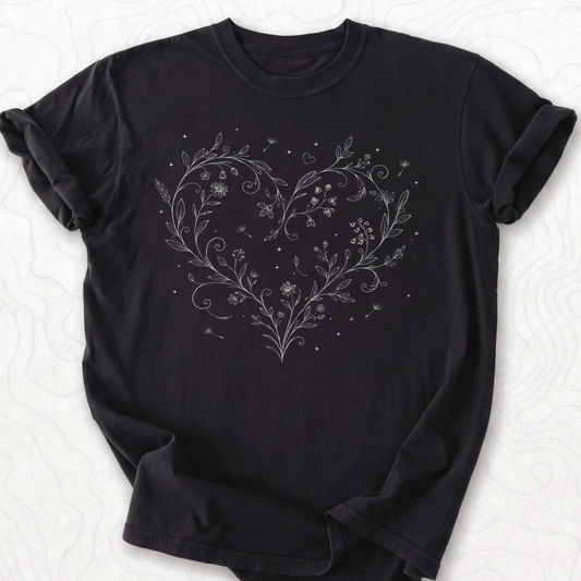 Floral Heart T-shirt