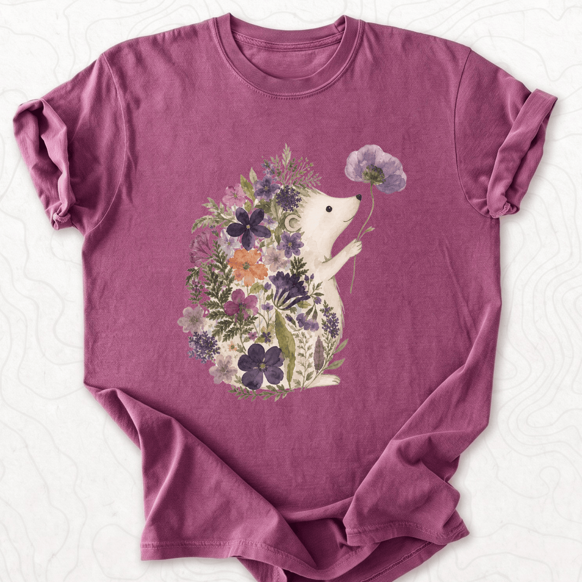 Floral Hedgehog T-shirt