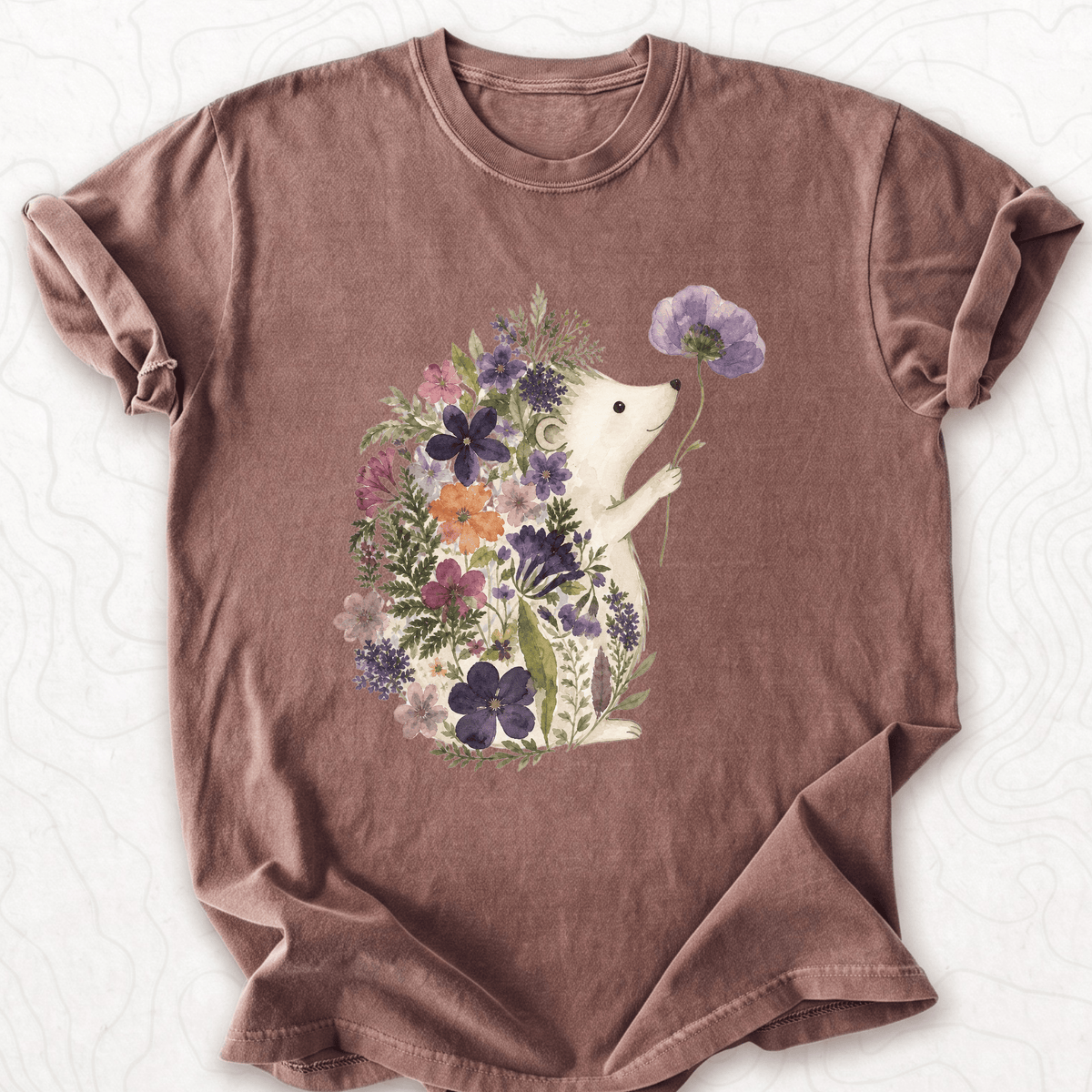 Floral Hedgehog T-shirt