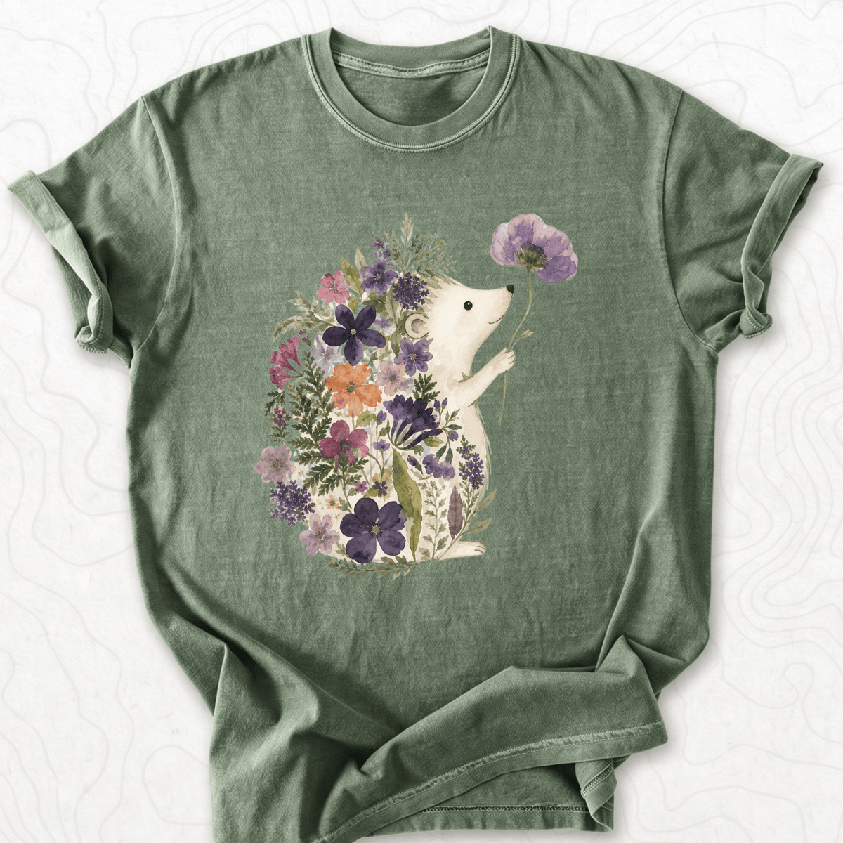 Floral Hedgehog T-shirt