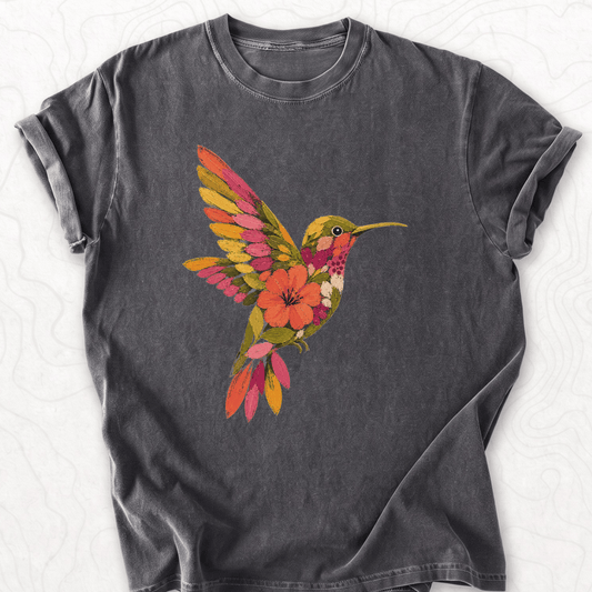 Floral Hummingbird T-shirt