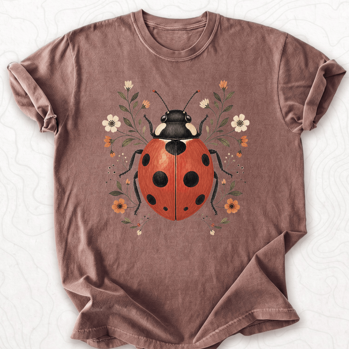 Floral Ladybug T-shirt