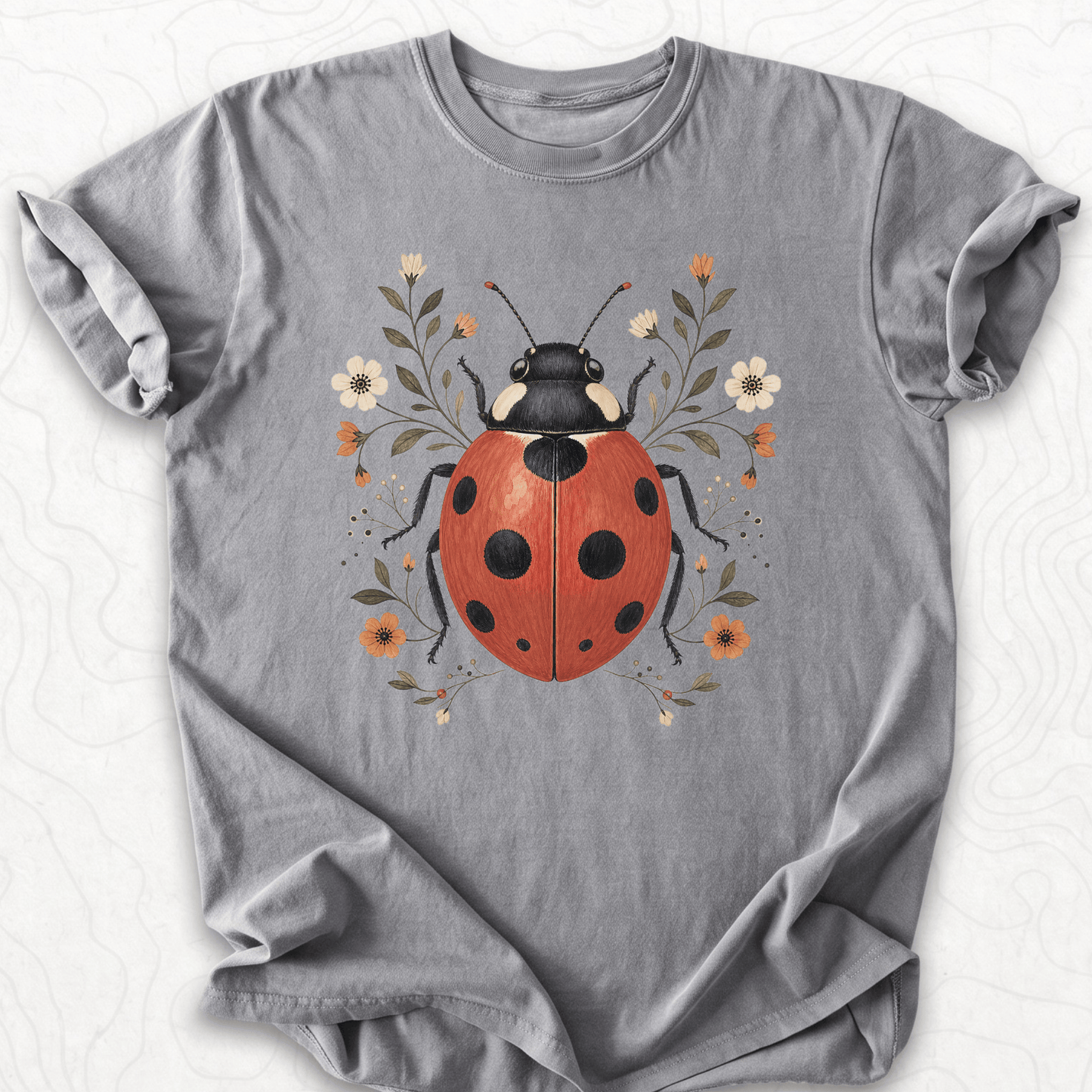 Floral Ladybug T-shirt