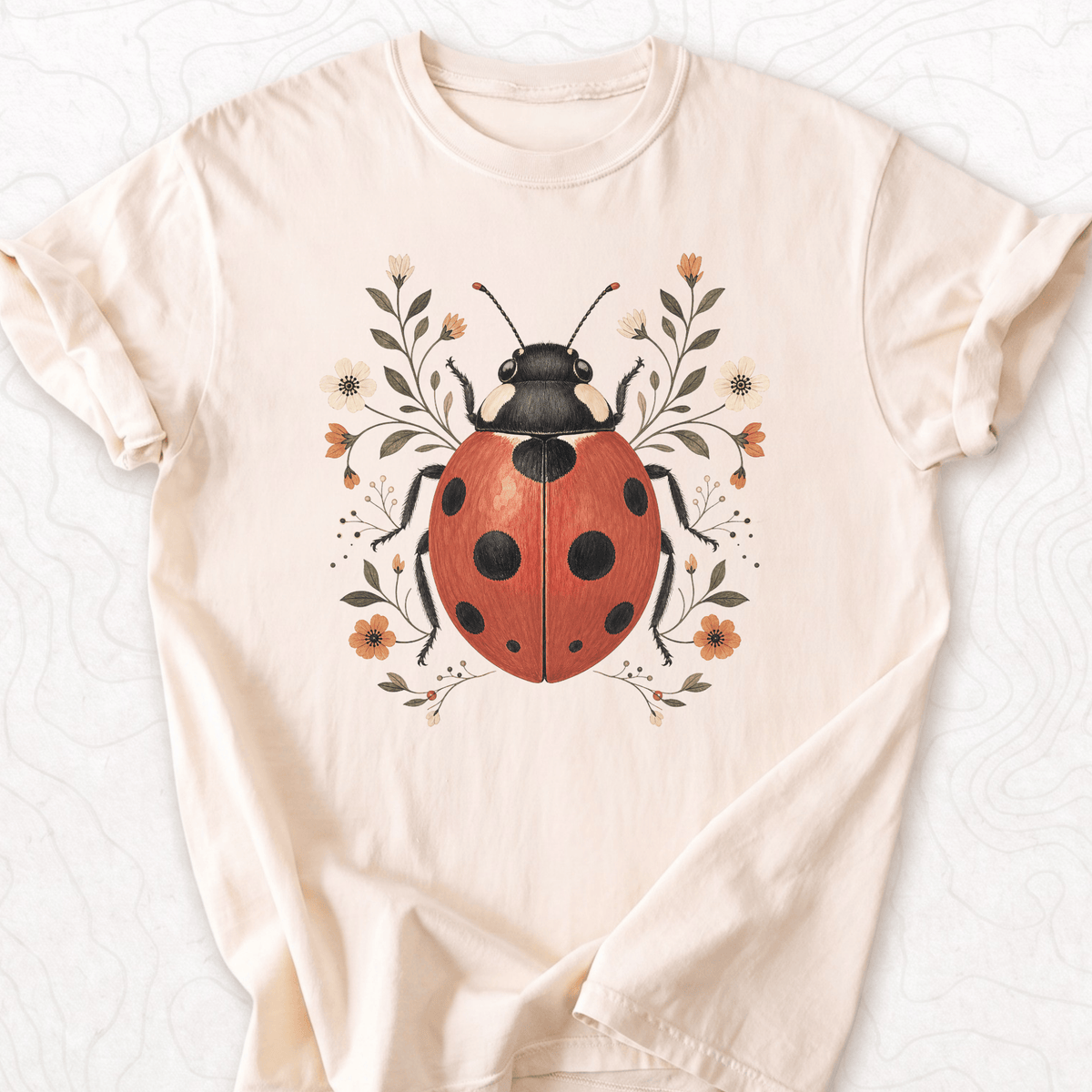 Floral Ladybug T-shirt