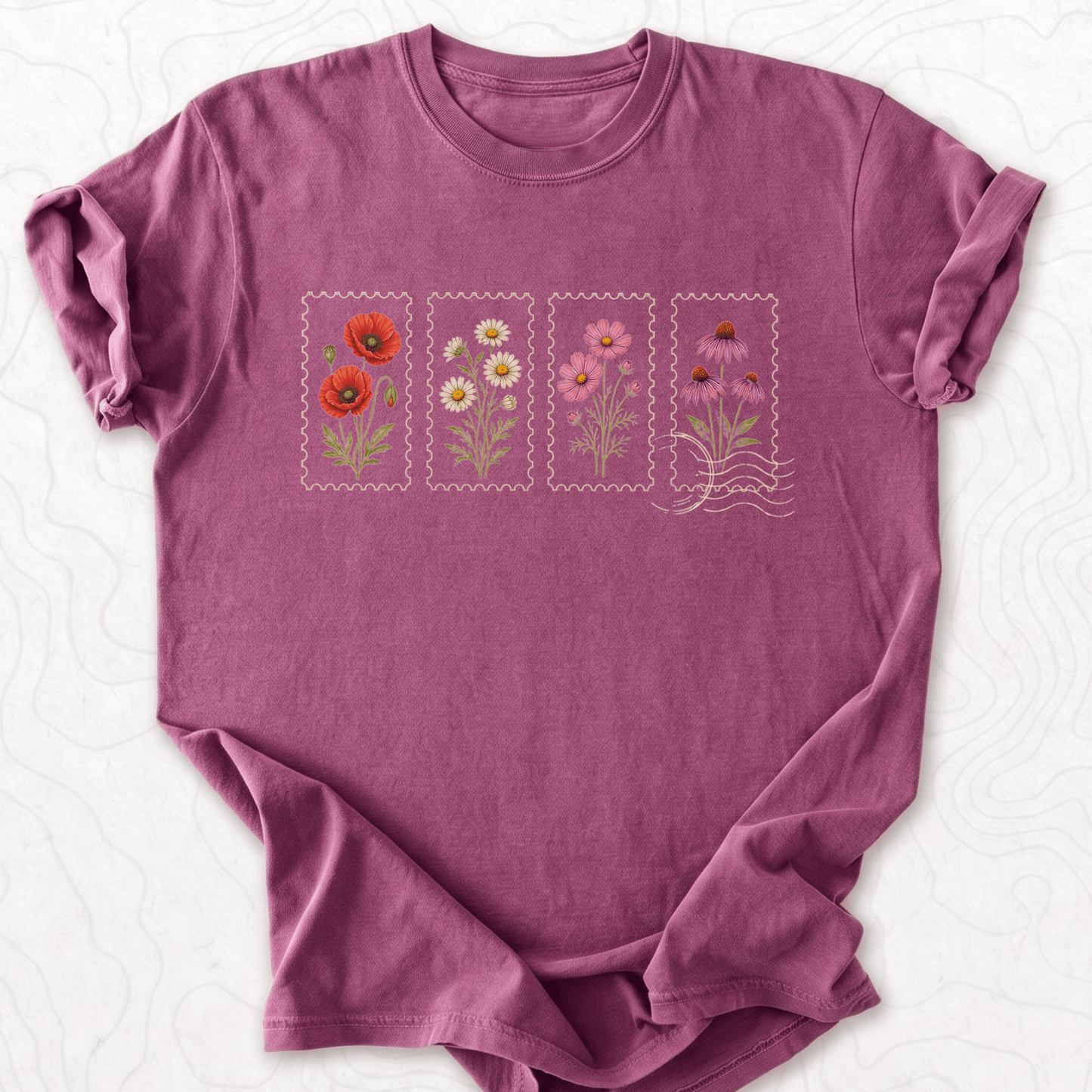 Floral Postage T-shirt