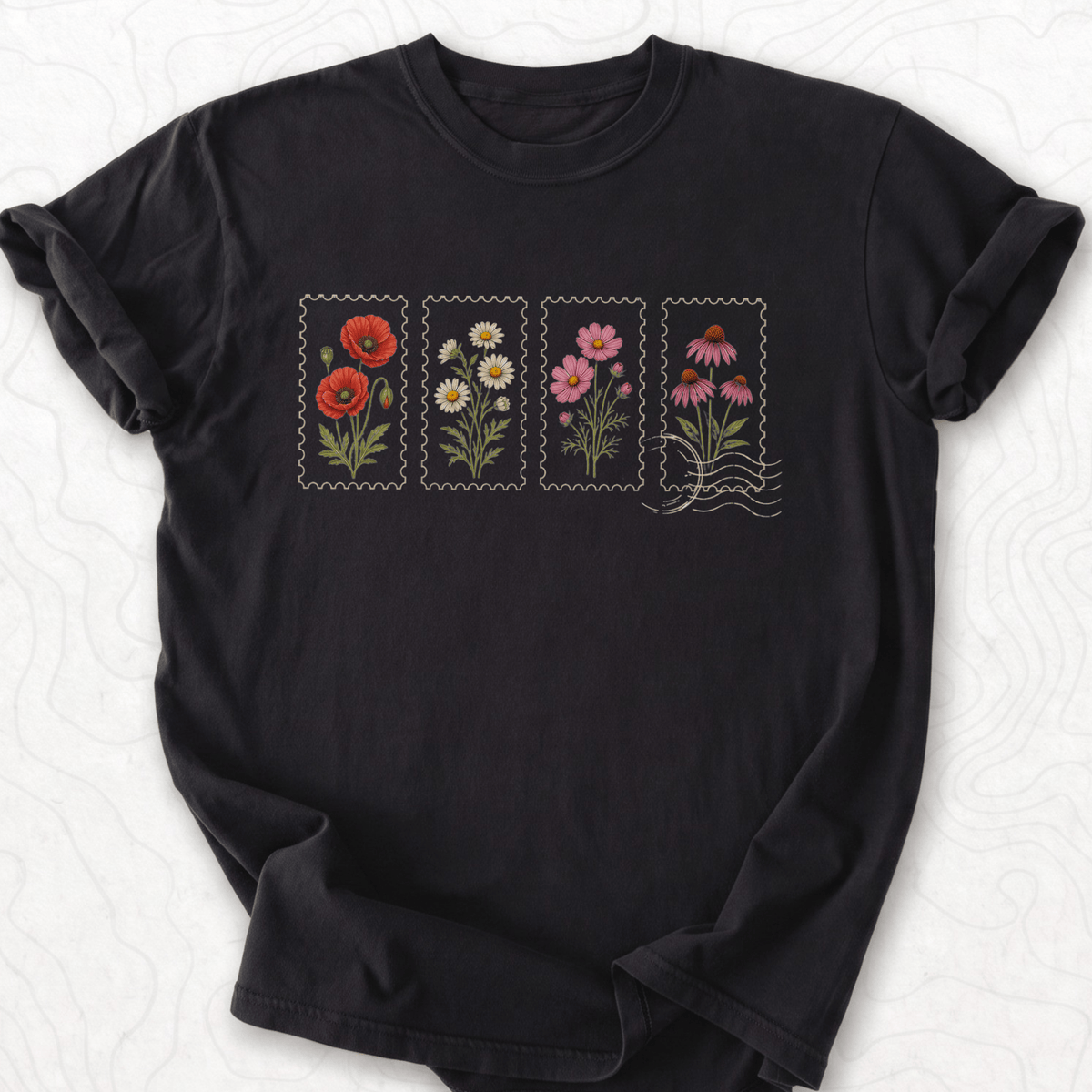 Floral Postage T-shirt