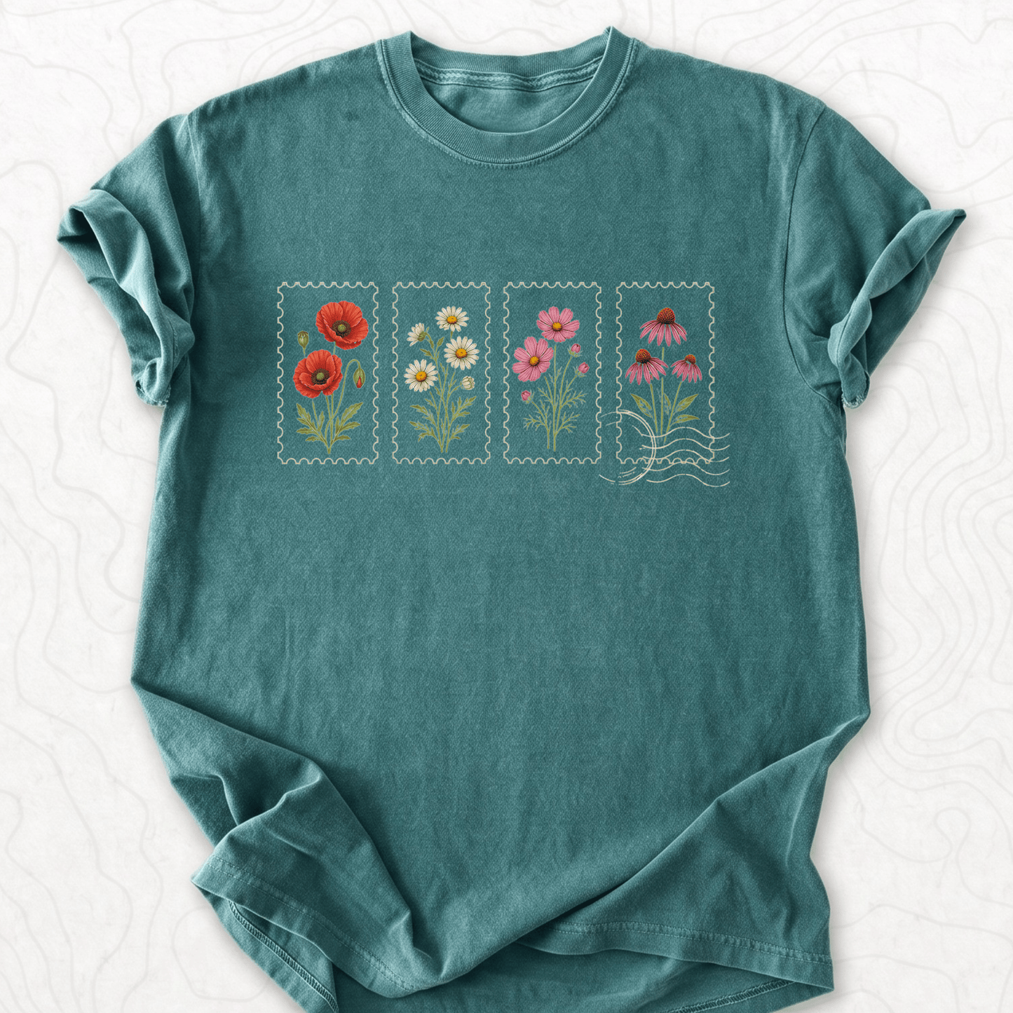 Floral Postage T-shirt
