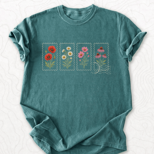 Floral Postage T-shirt