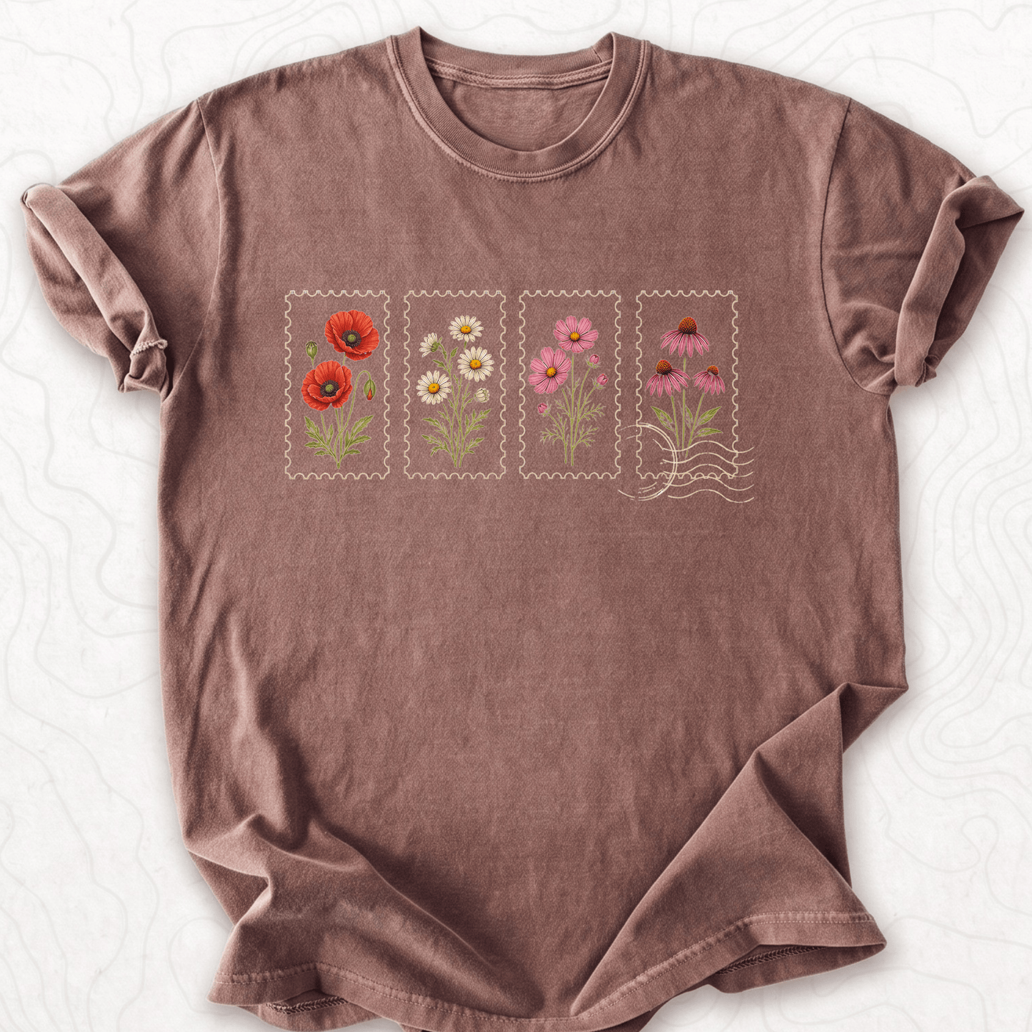 Floral Postage T-shirt