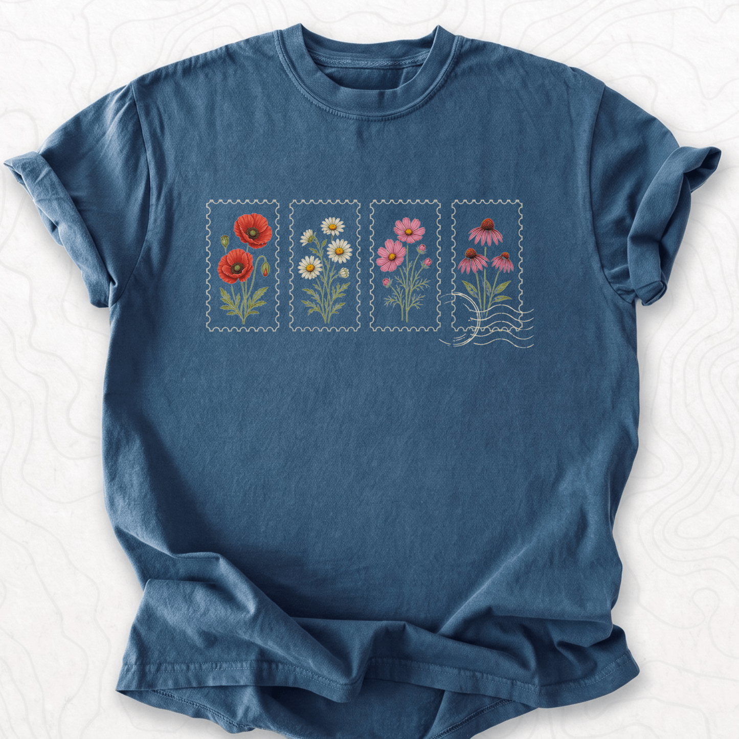 Floral Postage T-shirt