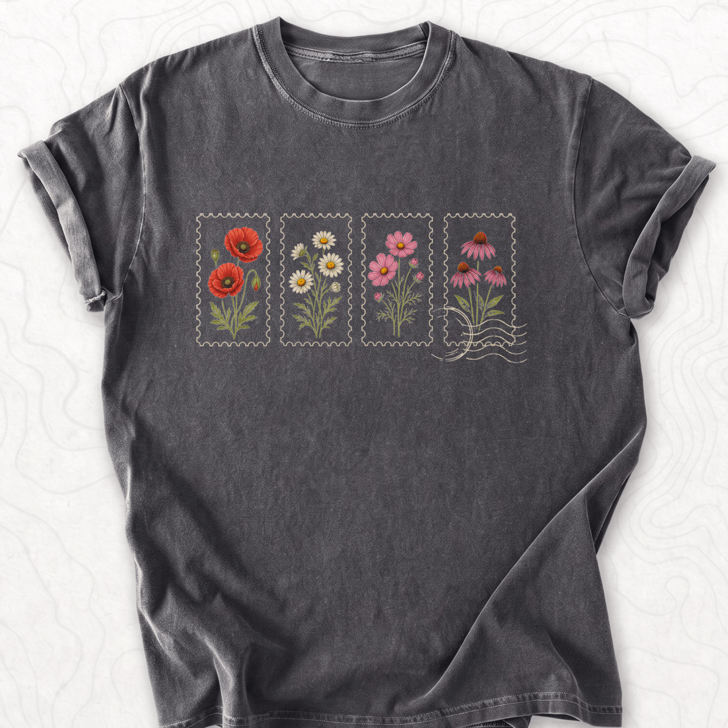 Floral Postage T-shirt