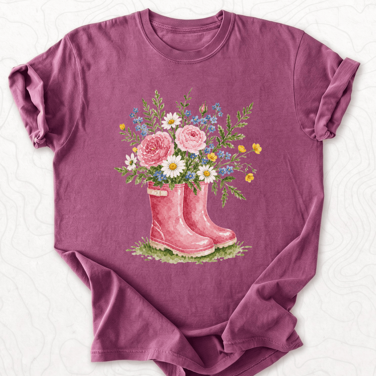 Floral Rainboots T-shirt