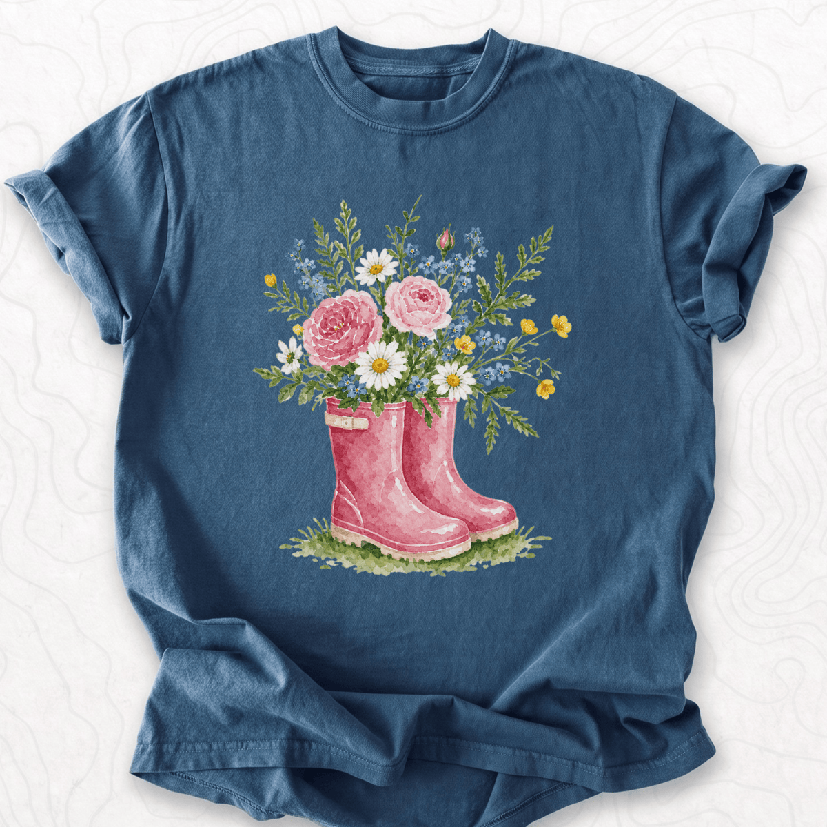 Floral Rainboots T-shirt
