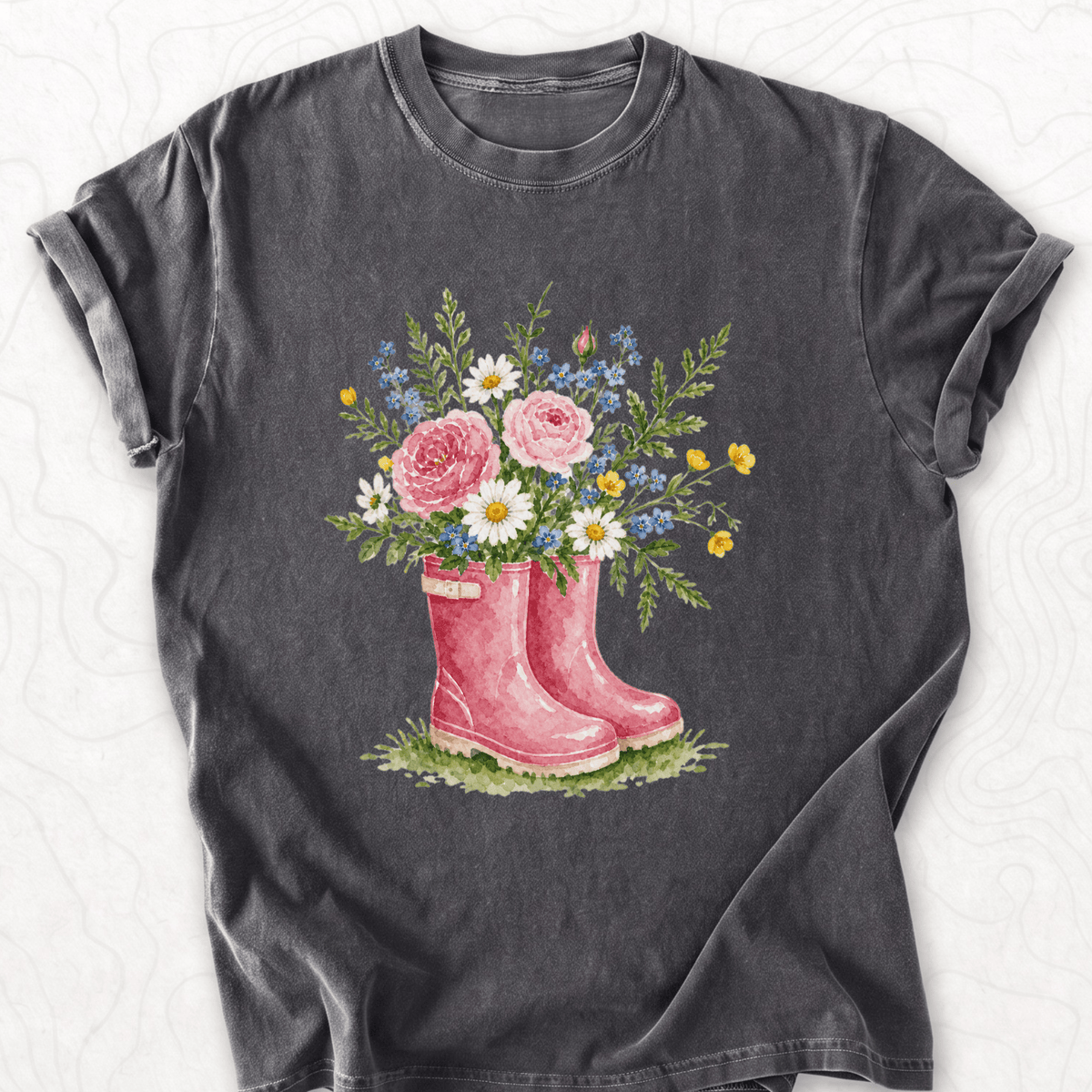 Floral Rainboots T-shirt