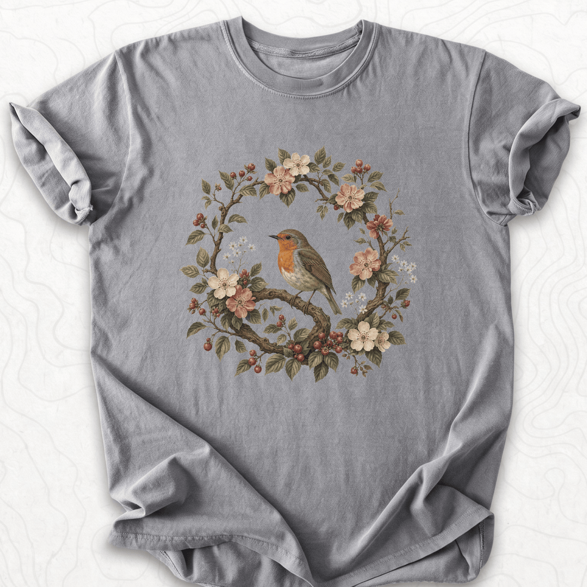 Floral Robin T-shirt