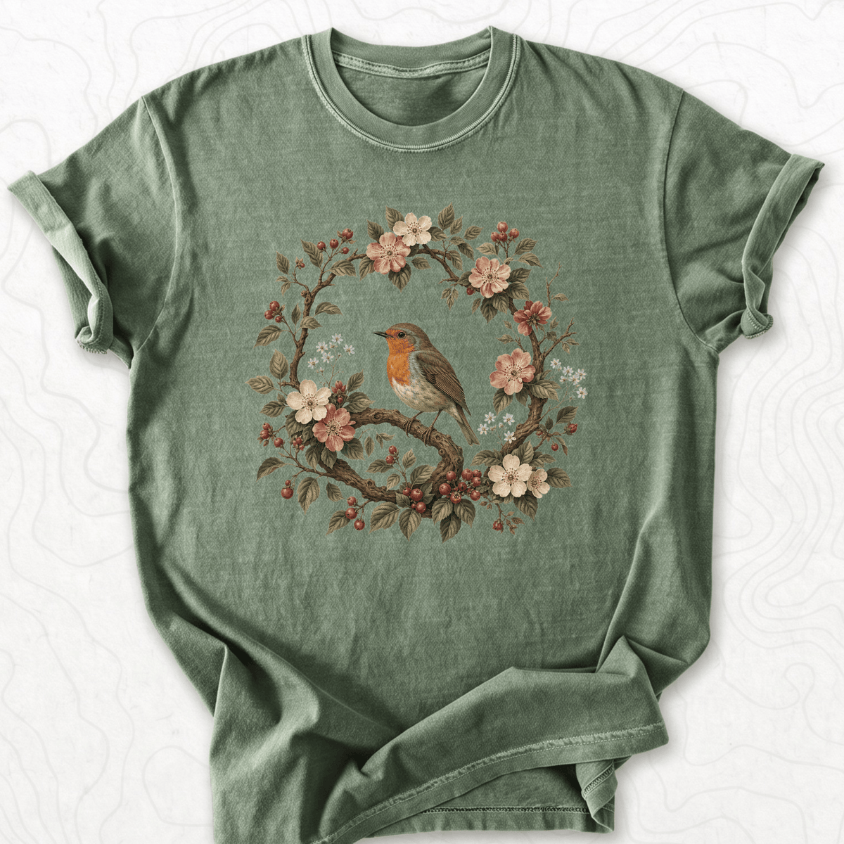 Floral Robin T-shirt