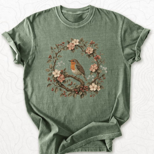 Floral Robin T-shirt
