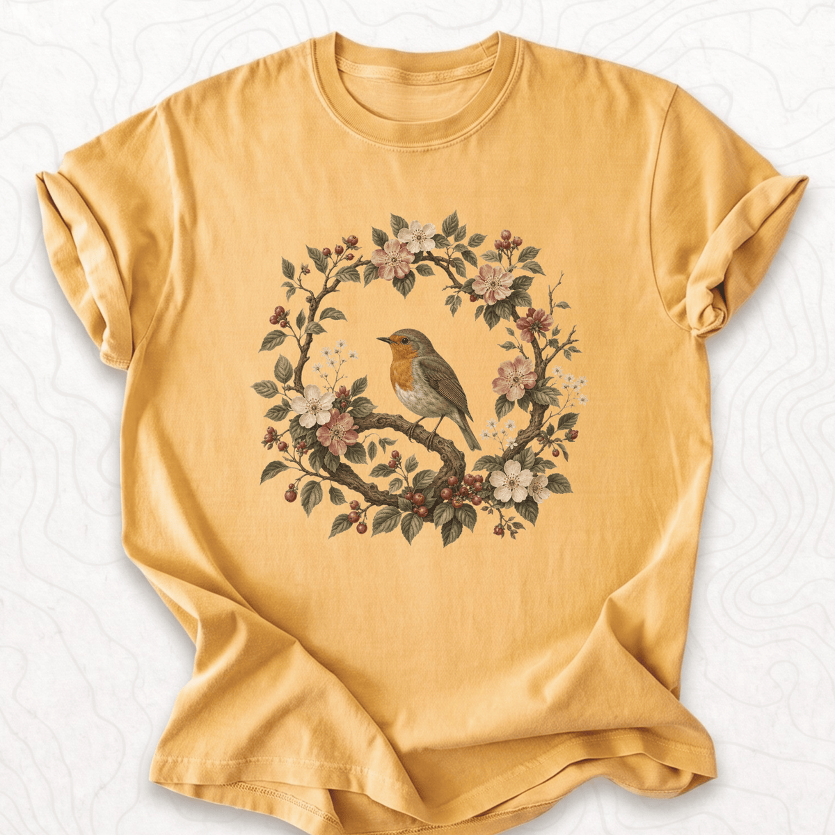 Floral Robin T-shirt