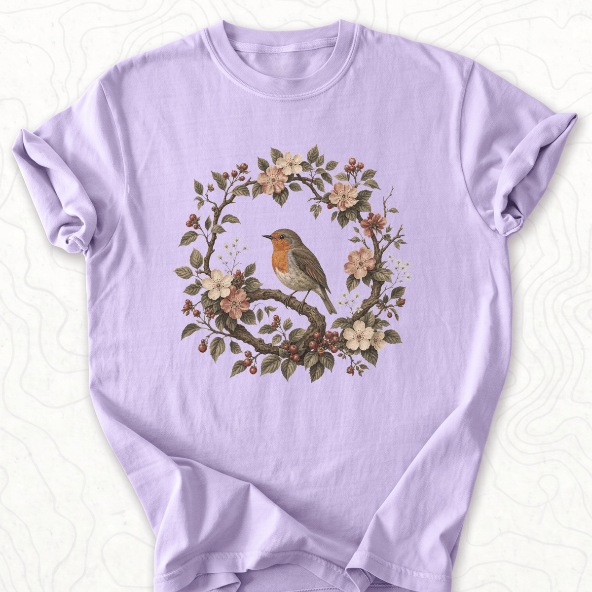 Floral Robin T-shirt