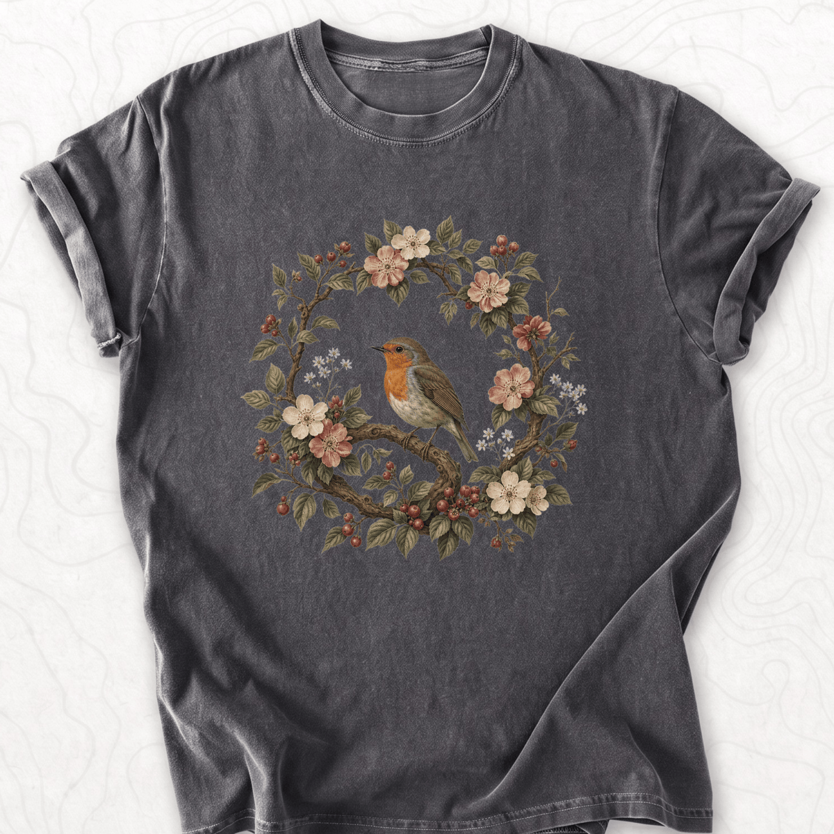 Floral Robin T-shirt