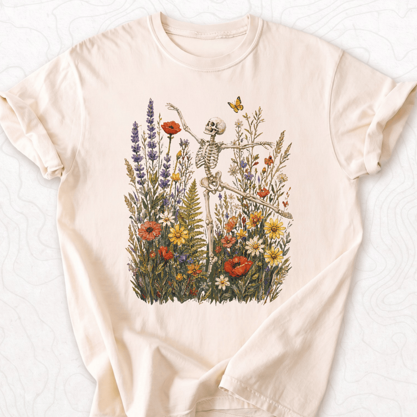 Floral Skeleton T-shirt