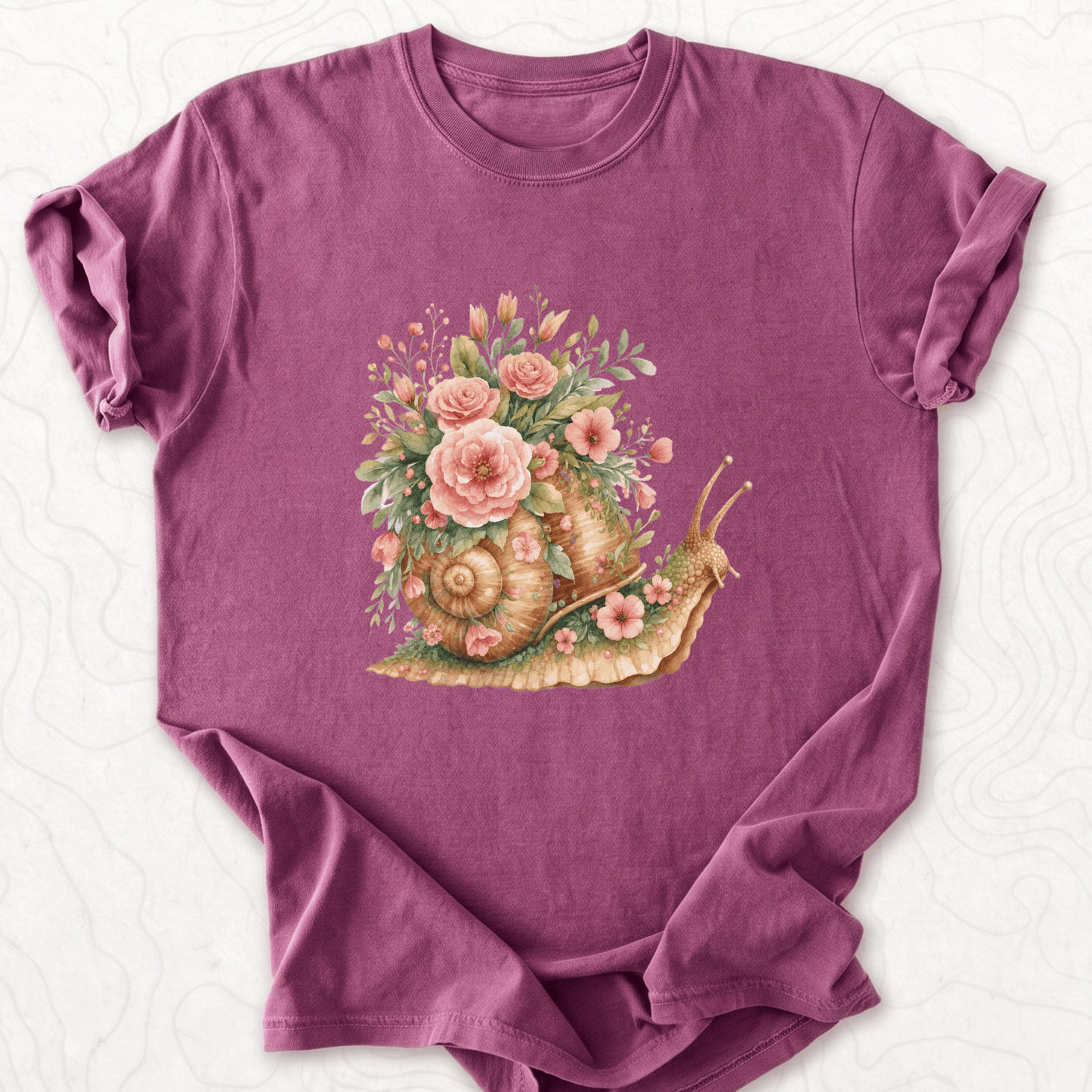 Floral Snail T-shirt