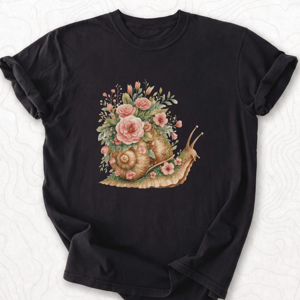 Floral Snail T-shirt