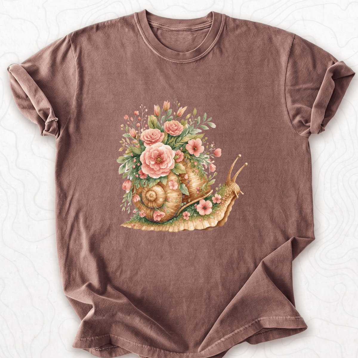 Floral Snail T-shirt