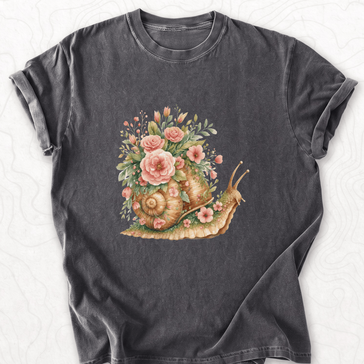 Floral Snail T-shirt