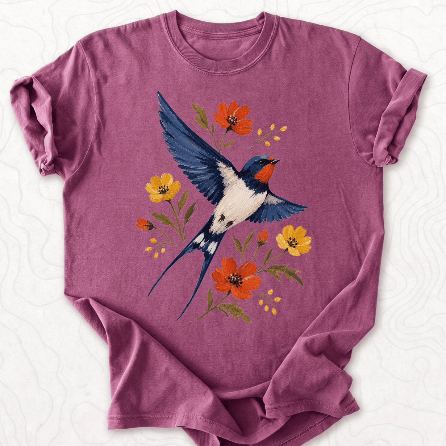 Floral Swallow T-shirt